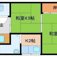 【敷金礼金無料！】犬猫ペットOK！大津京駅3分 大津市 賃貸 ２K  滋賀県  役所前駅   − 滋賀県