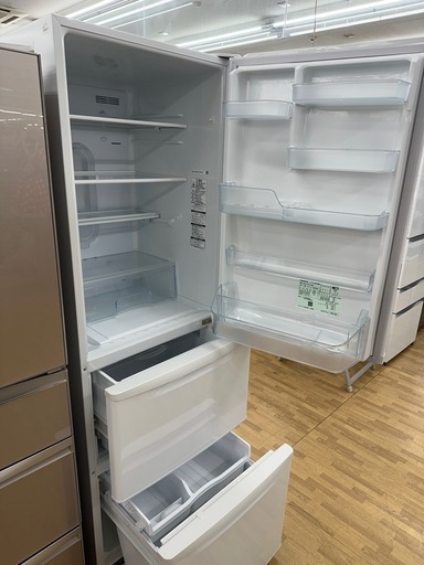 【ドリーム川西店御来店限定】パナソニック　冷蔵庫　 NR-C371N-W／クリーニング済み 【2002211255601740】