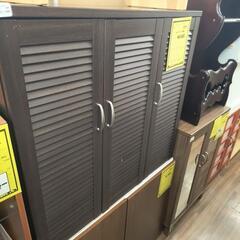 シューズボックス　濃茶