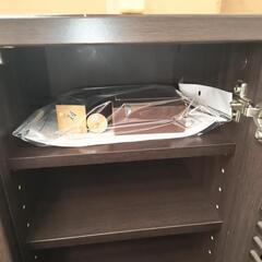 シューズボックス　濃茶の画像