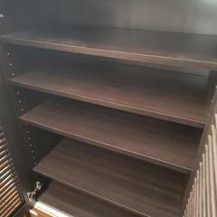 シューズボックス　濃茶の画像