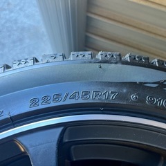 スタッドレスタイヤ ホイールセット　ゴルフ7にて使用　225/45R17の画像