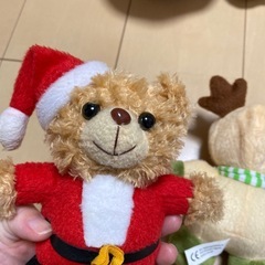 MAKS ぬいぐるみ　2個セット　クリスマス　くまの画像