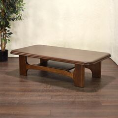 アサヒ木工 センターテーブル 幅150cm 奥行80cm ローテーブル/座卓 ダークブラウン系/虎斑/楢/ナラ/オーク 朝日木工 zyt1764ジ 61028-02 の投稿です。