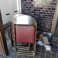 折り畳みパイプ椅子4セット