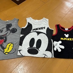ミッキー　ミッキーマウス　ディズニー　タンクトップ　こども服　