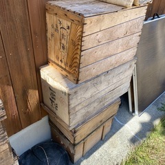 アンティーク　骨董　古民具　りんご箱　木箱　沢山　おまとめ　の画像