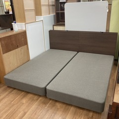 S174 ⭐ ジモティー限定価格！SIMMONS シモンズ シングルベッド2点セット 幅97+97cm 綺麗 USEDの画像