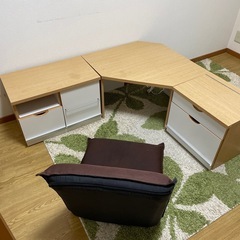 3分割できる鏡台(ロータイプドレッサー)