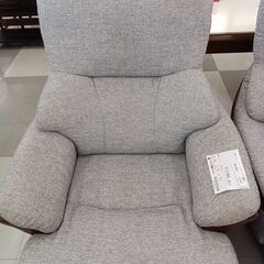 ★ジモティ割あり★  一人掛けソファー グレー H93×D75×...