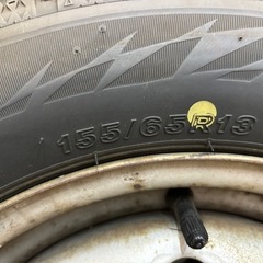 2022年製　冬タイヤ　ブリヂストン VRX2 155/65R13 ライフ　ゼスト　ルークス　モコ　アルト
の画像