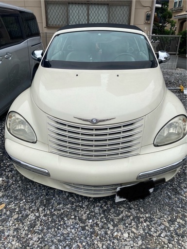 平成16年7月初期登録　クライスラーPTリミテッド内装白本革 　 カブリオレ車検済　左ハンドル車検済み！