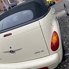 平成16年7月初期登録　クライスラーPTリミテッド内装白本革 　 カブリオレ車検済　左ハンドル車検済み！
 　 　　の画像