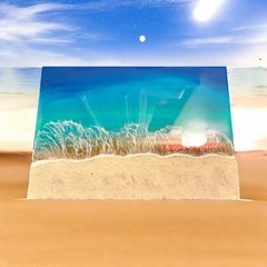 ウェルカムボード　海レジン