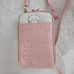 リピーター様割引【ちいかわ】新品　ちいかわちゃん　大きめスマホショルダー　大容量　ピンクの画像