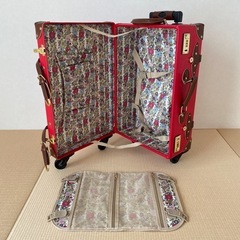 【決まりました】キャリーケース　レトロ　赤の画像