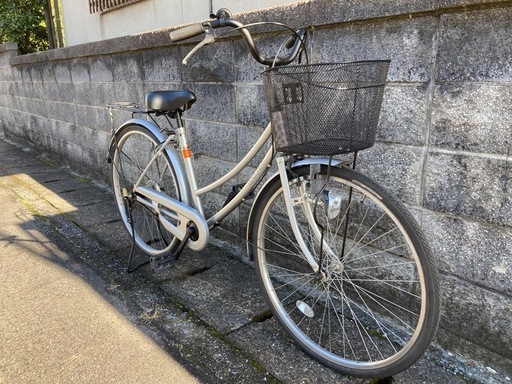 【26インチ自転車】変速なし　LEDダイナモライト使用❗️リヤタイヤ、鍵新品❗️スペアキーあり　若林自転車　膳所店　SALE中❗️