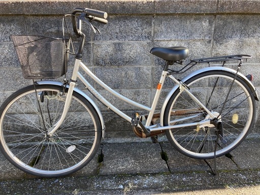 【26インチ自転車】変速なし　LEDダイナモライト使用❗️リヤタイヤ、鍵新品❗️スペアキーあり　若林自転車　膳所店　SALE中❗️