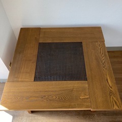 鎌倉彫　無垢材モダンダイニングテーブル ダイニングテーブル 無垢材 ウォールナット 120×75cm – Wooden