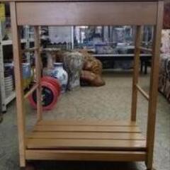 木製引出し付きワゴン