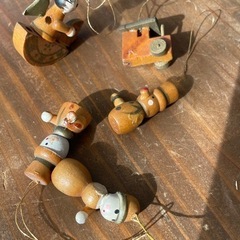 クリスマスの飾り　クラシック　木製の画像