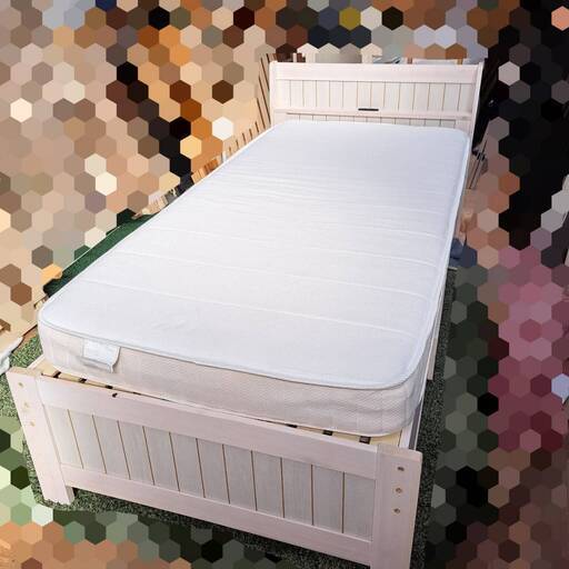 【福岡市内近郊限定】親子ベッド　シングルサイズ　マットレス1枚セット　スライドベッド【配送料込み】