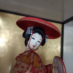 日本人形　ガラスケース入りの画像