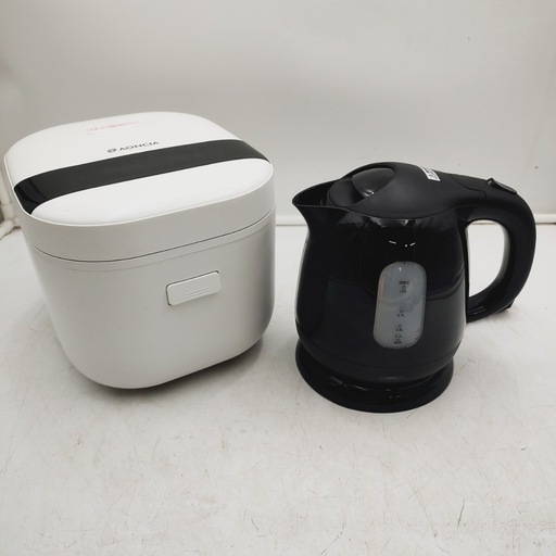 【✨‼️お得セット‼️✨】家電まとめ 炊飯器（AONCIA S-RC018F）＋ケトル（KOM HKT-100） キッチン家電セット