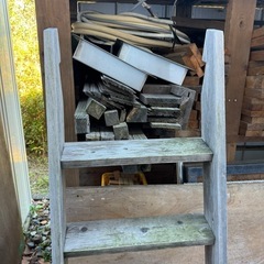 階段 木製 小屋 DIY リノベーション 古民家 アトリエ レトロ の画像