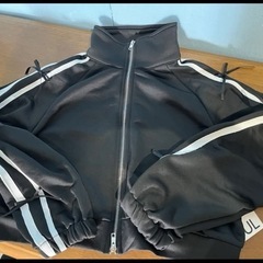 FRIFUL 2点 女性カジュアル ストライプ リボンディテール ジップアップジャケットとパンツセット 秋用セットアップの画像