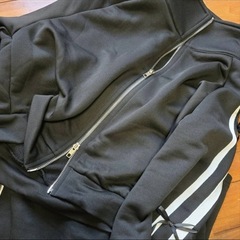 FRIFUL 2点 女性カジュアル ストライプ リボンディテール ジップアップジャケットとパンツセット 秋用セットアップの画像