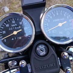 SUZUKI スズキ GN125 32000キロ 自賠責8年11月まで 実動車 整備済 バッテリー.ブレーキワイヤー新品の画像