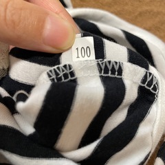 ボーダーワンピース　サイズ100の画像