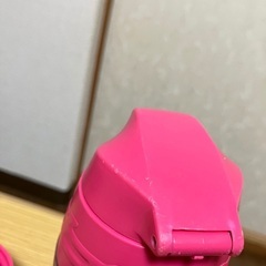 水筒　ピンク＆ハート柄の画像