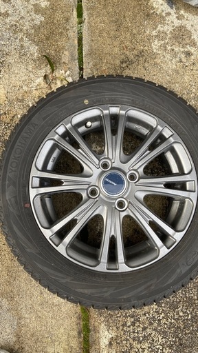 スタッドレスタイヤ 155/65R14 バリ溝 4本セット14×4 1/2J