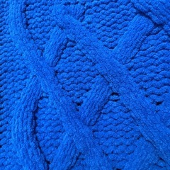 AZUL アズール　メンズ　モールニット　着用少❗️セーター　ブルー　L の画像