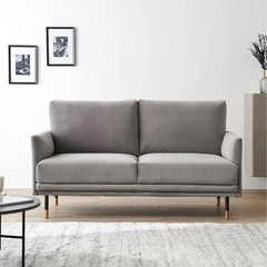 【美品】LOWYA 2人掛けソファ【引き取りのみ】  