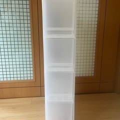 無印良品　ストッカー4段　キャスター付き