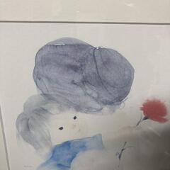 美品　いわさきちひろ　絵画　Bの画像