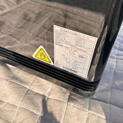 レマコム 4面ガラス冷蔵ショーケース フォーシーズンシリーズ R4G-63SLB (ホワイト) 63L 卓上型タイプ ブラック 動作確認済みの画像