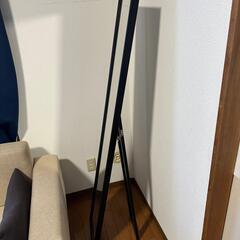 ほぼ新品　IKEAスタンドミラー, ブラック,