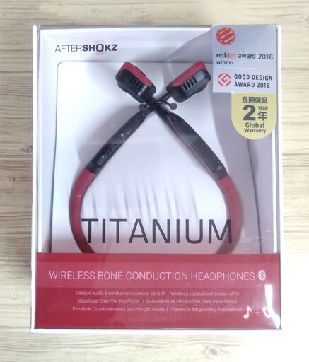 ＃４．SHOKZ TITANIUM　ワイヤレス骨伝導イヤホン レッド
