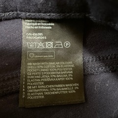 H&M ネイビー　ズボンの画像