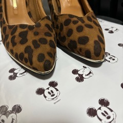 【23cm】R&E レオパード　パンプスの画像