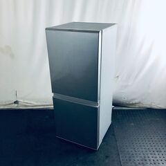 ID:re11252 アクア AQUA 冷蔵庫 一人暮らし 中古 2022年製 2ドア 126L シルバー ファン式 右開き AQR-13M(S)  【リユース品：状態B】【送料無料】【設置費用無料】