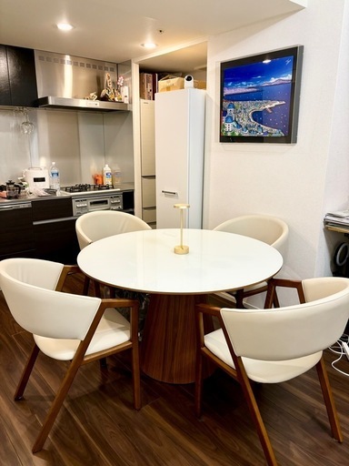 【12/11 13:00最終！】新中古ダイニングテーブルチェア Dining tableChair 4 Set (ARMONIA)