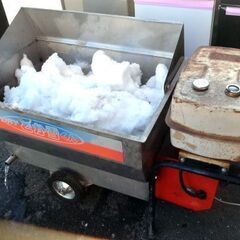 【点火燃焼確認済み】移動式融雪機 さつかん商事 どか雪くんドライ  100V/札幌市白石区☆店頭お引き取りOK【自社配送は札幌市内限定】の画像