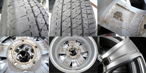 ホイール付きタイヤ4本セット ブリヂストン デューラー H/T 175/80R16 2022年製 MID SR629 16×5.5J 5H ET22 139.7 苫小牧西店