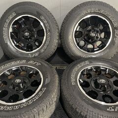 【YK G015 265/70R17】夏タイヤ【トヨタ FJクルーザー ブラックカラーパッケージ 純正ホイール 17インチ 7.5J6HPCD139.7+15】バリ溝 MTA817クレジットカード QRコード決済可能