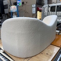 インドアソファ　ソファ　室内　リビング　3人掛け　リビングソファ　ふくよか　１人掛け　３人掛け　広い座面　シェルパ生地　モコモコ　ウレタン充填　柔らか　心地良い　シック　カスタマイズ可能　SNSF-C116の画像